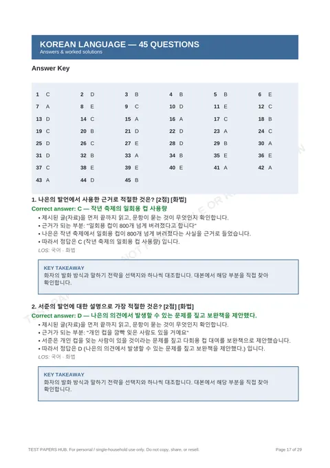 Solutions preview