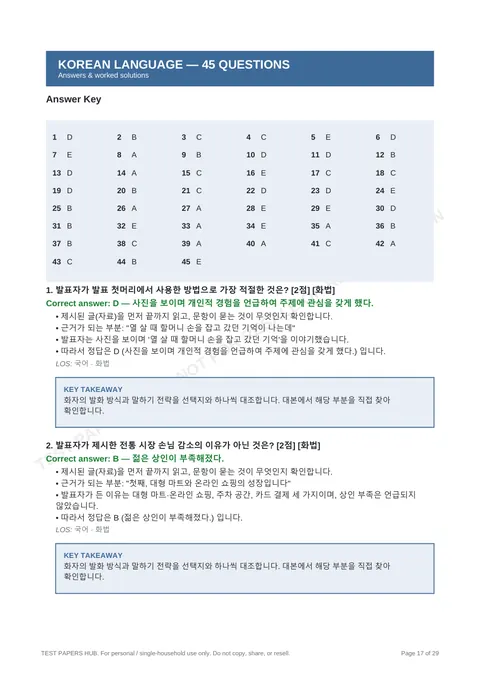 Solutions preview