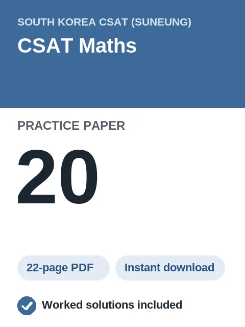 CSAT Maths Practice Paper 20