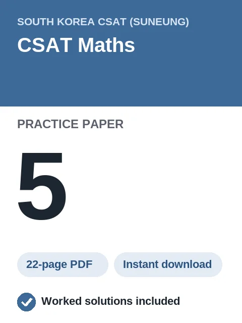 CSAT Maths Practice Paper 5