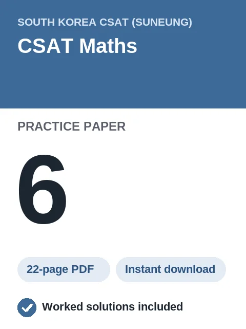 CSAT Maths Practice Paper 6