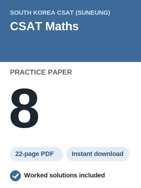 CSAT Maths Practice Paper 8