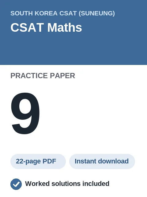 CSAT Maths Practice Paper 9