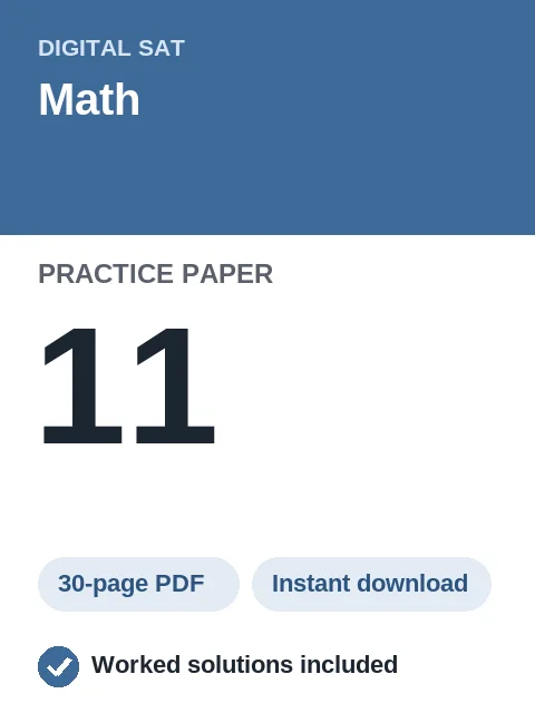 Digital SAT Math Practice Paper 11