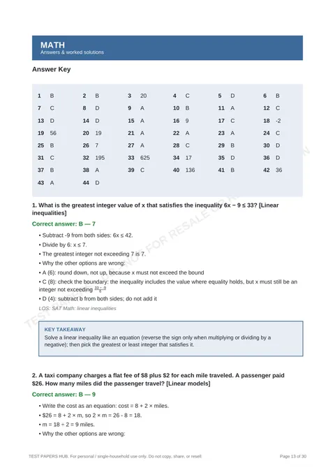 Solutions preview