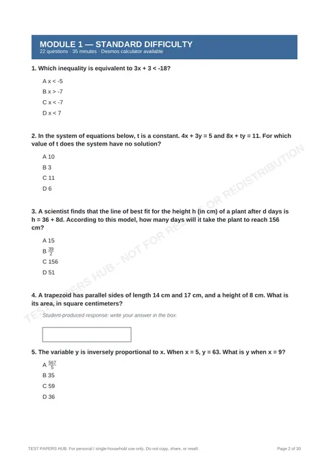 Questions preview