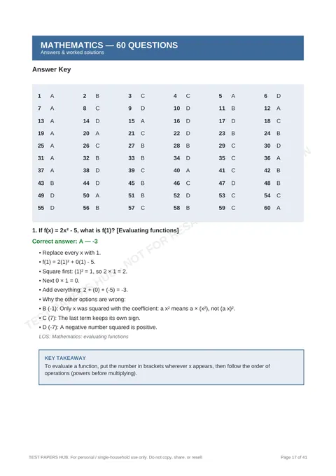 Solutions preview