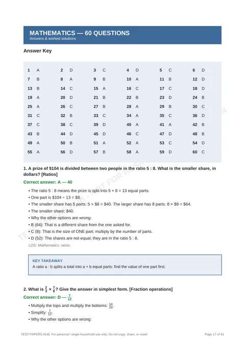 Solutions preview