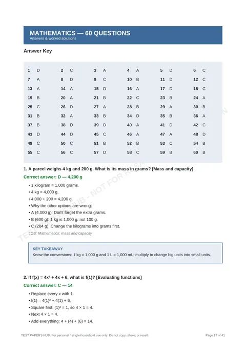 Solutions preview
