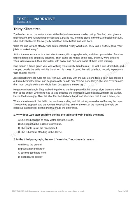 Questions preview