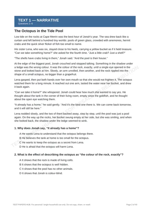 Questions preview