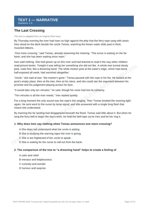 Questions preview