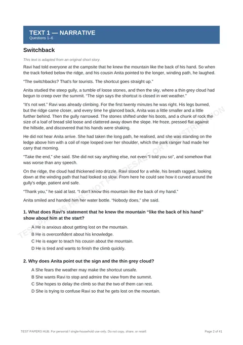Questions preview