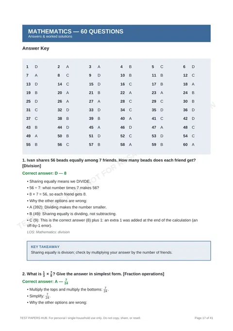 Solutions preview