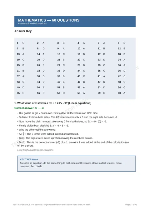 Solutions preview