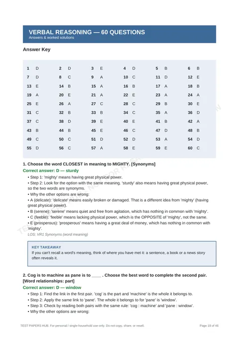 Solutions preview