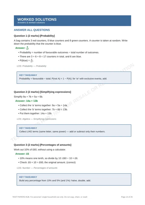 Solutions preview