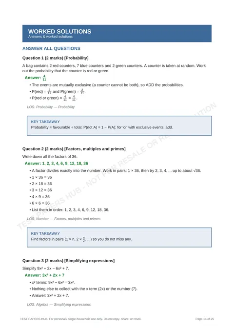 Solutions preview