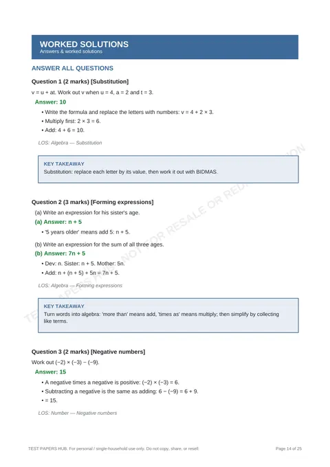 Solutions preview