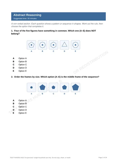 Questions preview