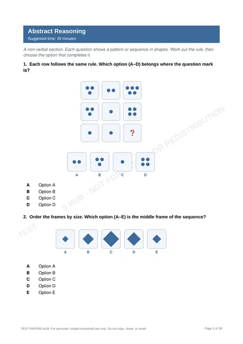 Questions preview