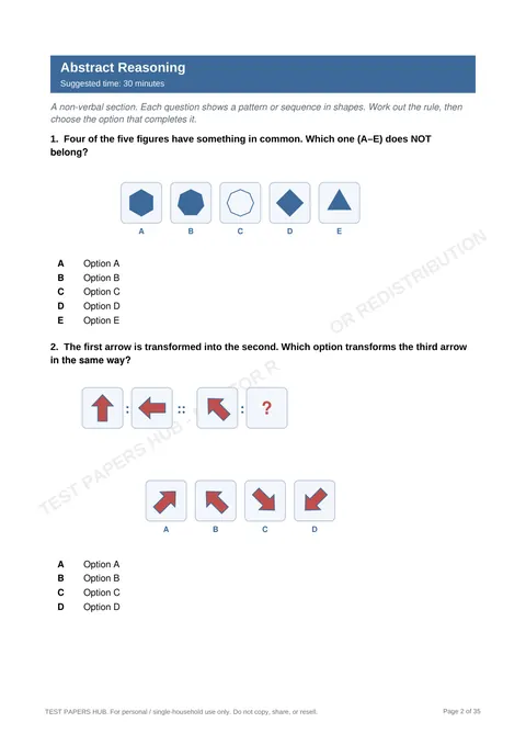 Questions preview
