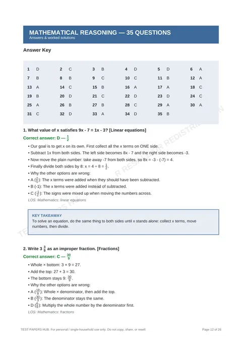 Solutions preview