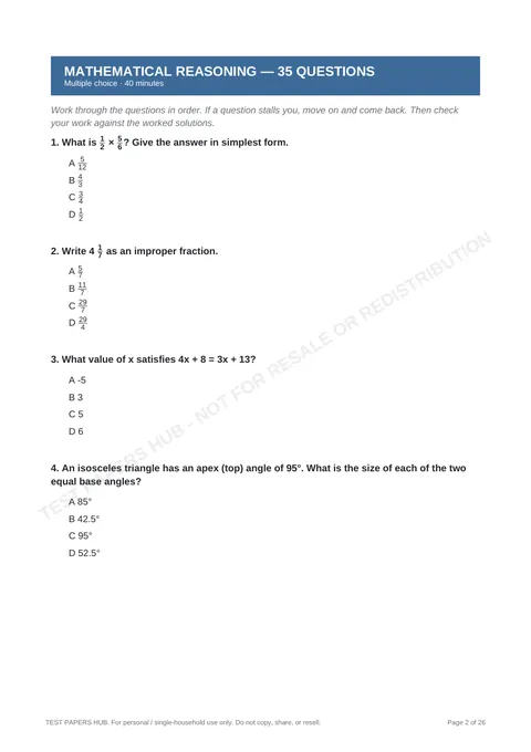 Questions preview