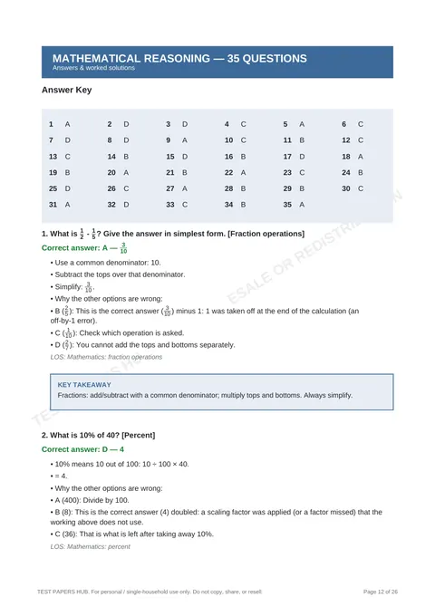 Solutions preview