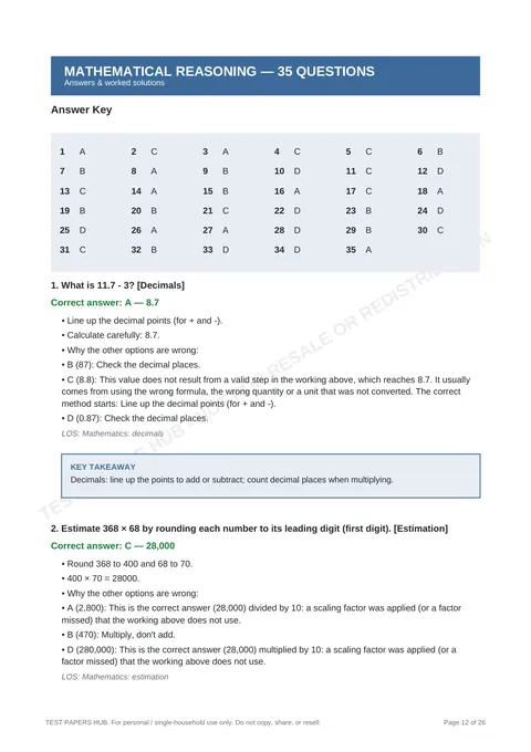 Solutions preview