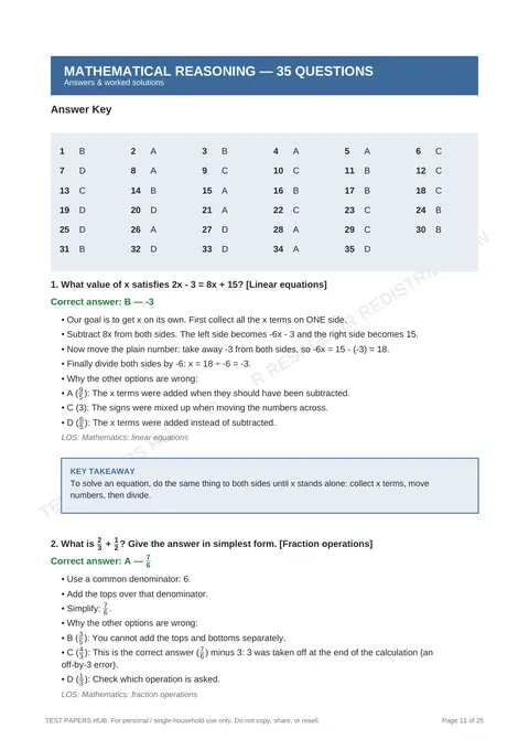 Solutions preview