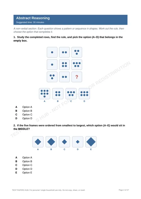 Questions preview