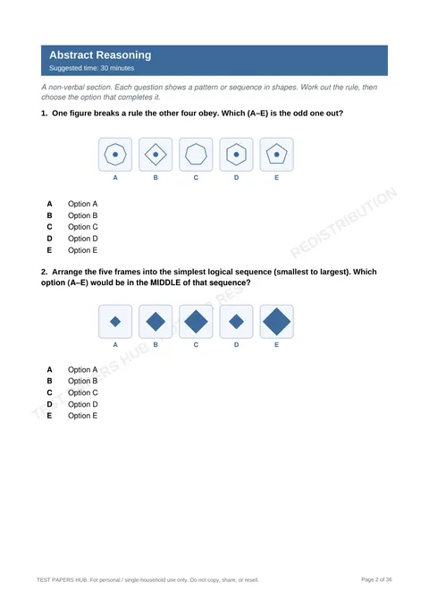 Questions preview