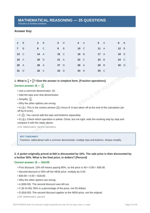 Solutions preview