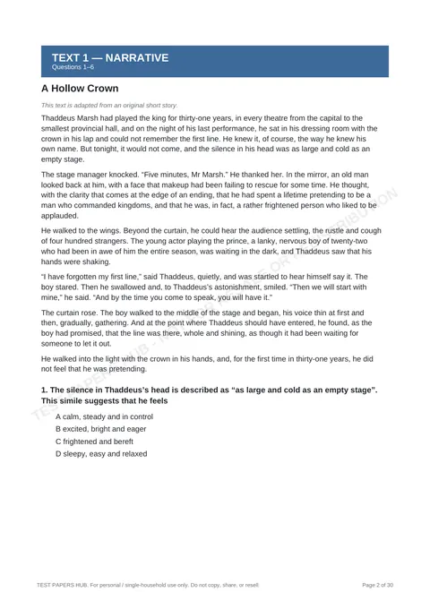 Questions preview