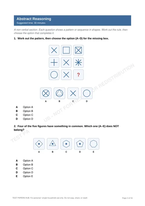 Questions preview