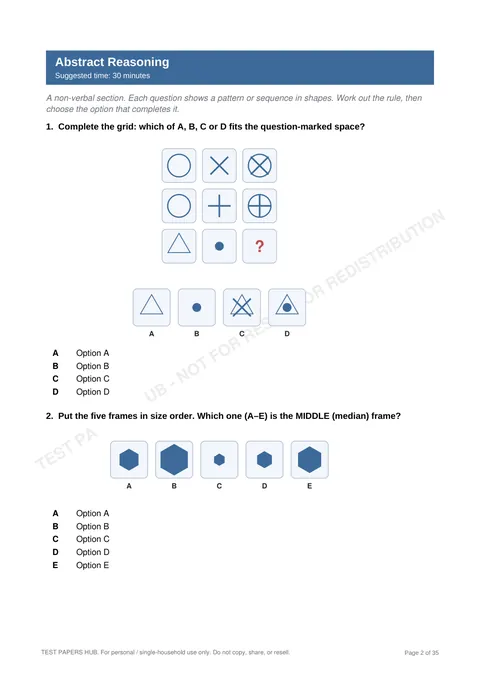 Questions preview