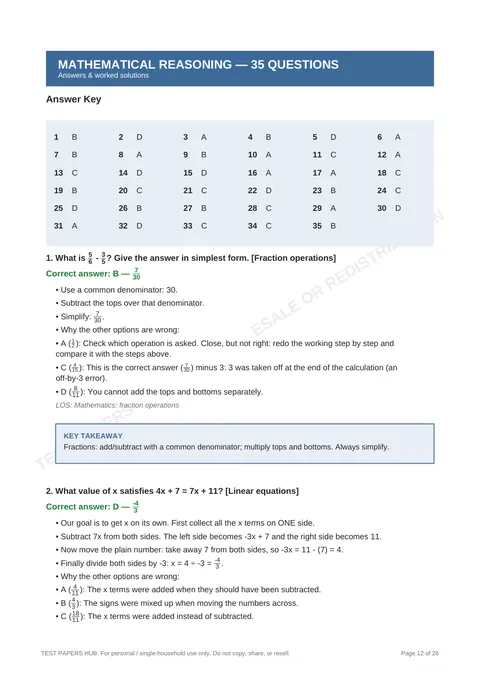 Solutions preview