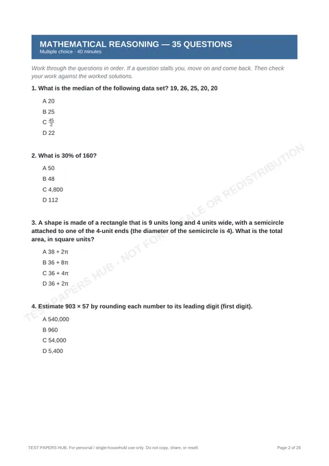 Questions preview