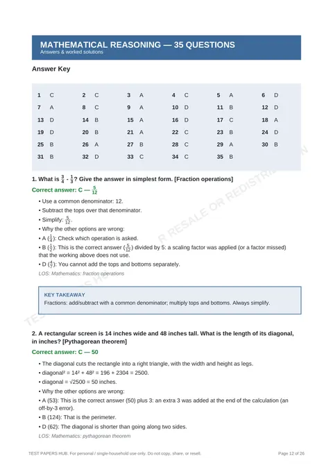 Solutions preview