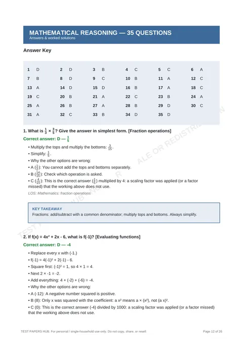 Solutions preview