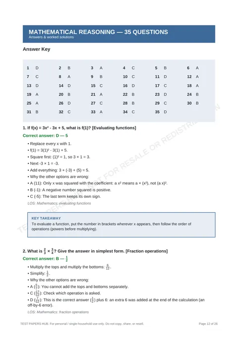 Solutions preview