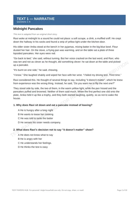 Questions preview