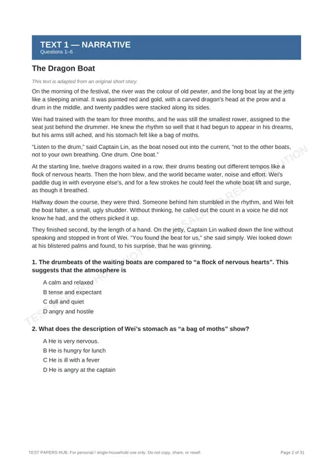 Questions preview