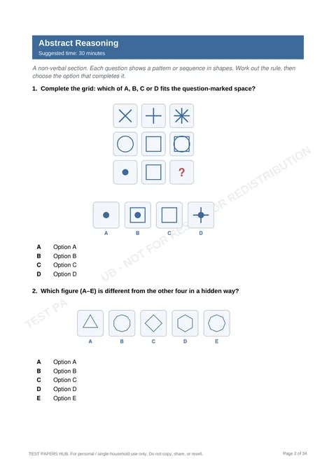 Questions preview