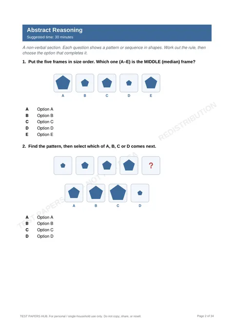 Questions preview