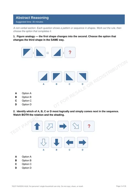 Questions preview
