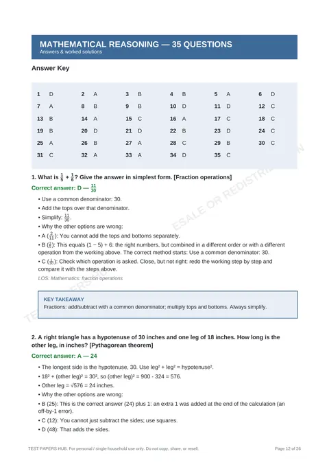 Solutions preview