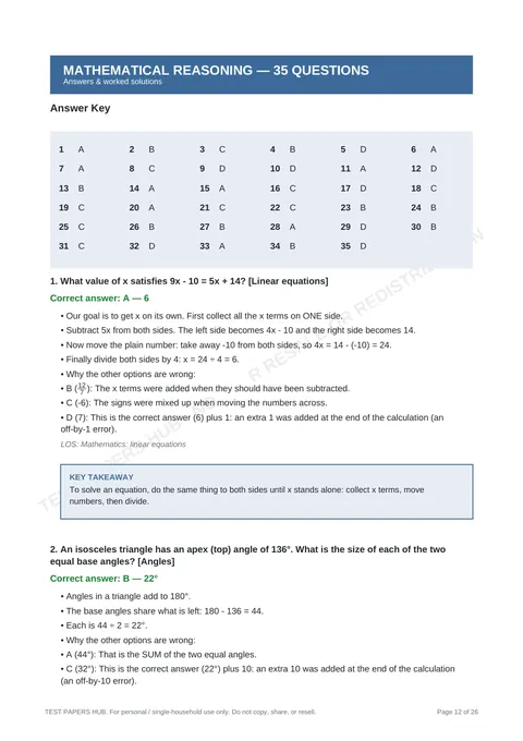 Solutions preview