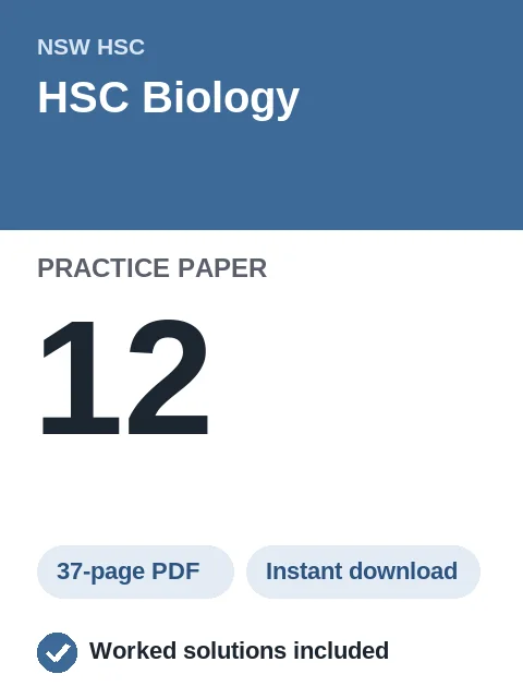 HSC Biology Practice Paper 12
